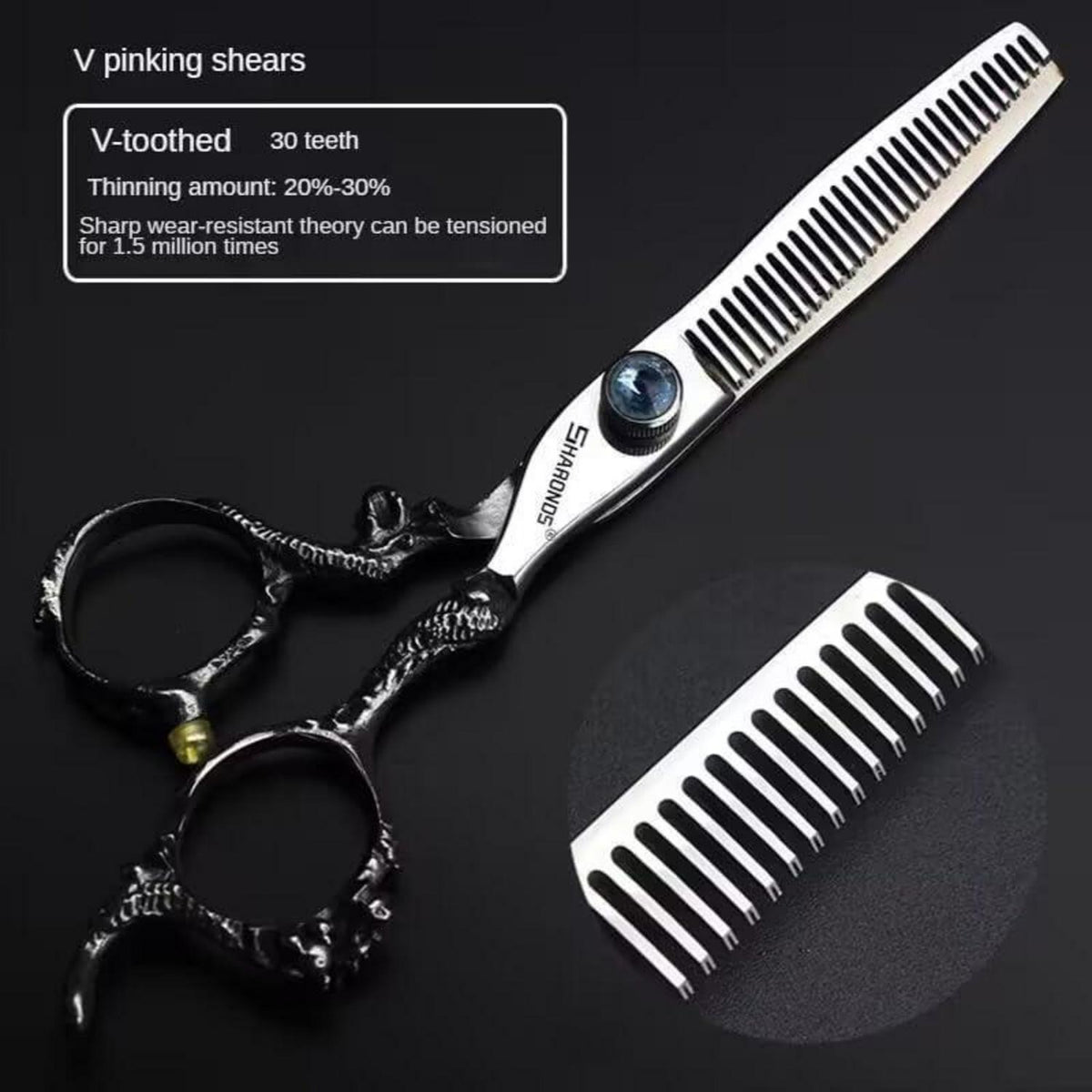Professionelle Friseurschere 6-8 Zoll 440C Stahl Set