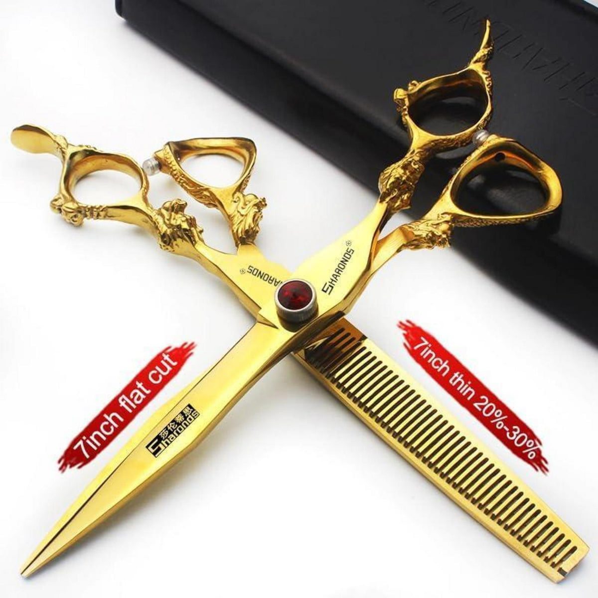 Professionelle Friseurschere 7 Zoll 3er Set – 440C Stahl