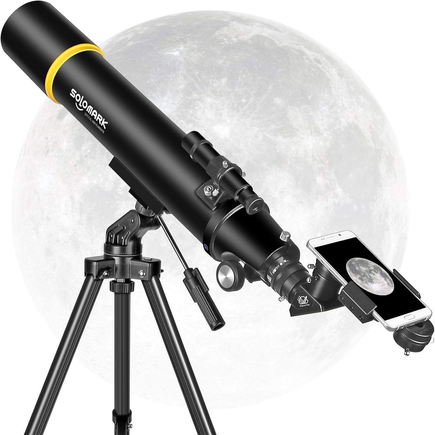 Astronomie Teleskop 80mm 900mm Refraktor für Kinder Anfänger tragbar 80900-B