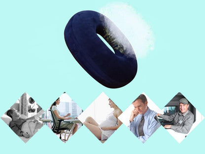 Orthopädisches Donut Sitzkissen aus Memory-Schaum für Hämorrhoiden