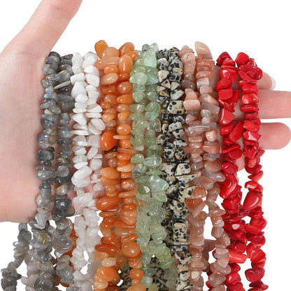 Kristall Perlen Set Naturstein Perlen DIY Schmuck 400 Stück