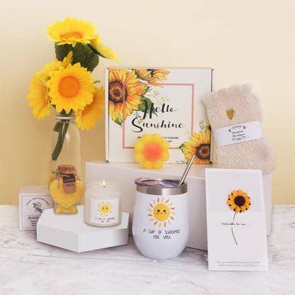 Geschenk für Frauen Spa Set mit Kerze, Badebombe, Socken