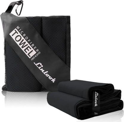Schnelltrocknendes Mikrofaser Handtuch-Set für Camping, Yoga, Beach