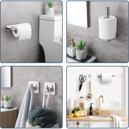 Toilettenpapierhalter Edelstahl ohne Bohren mit Klebehaken