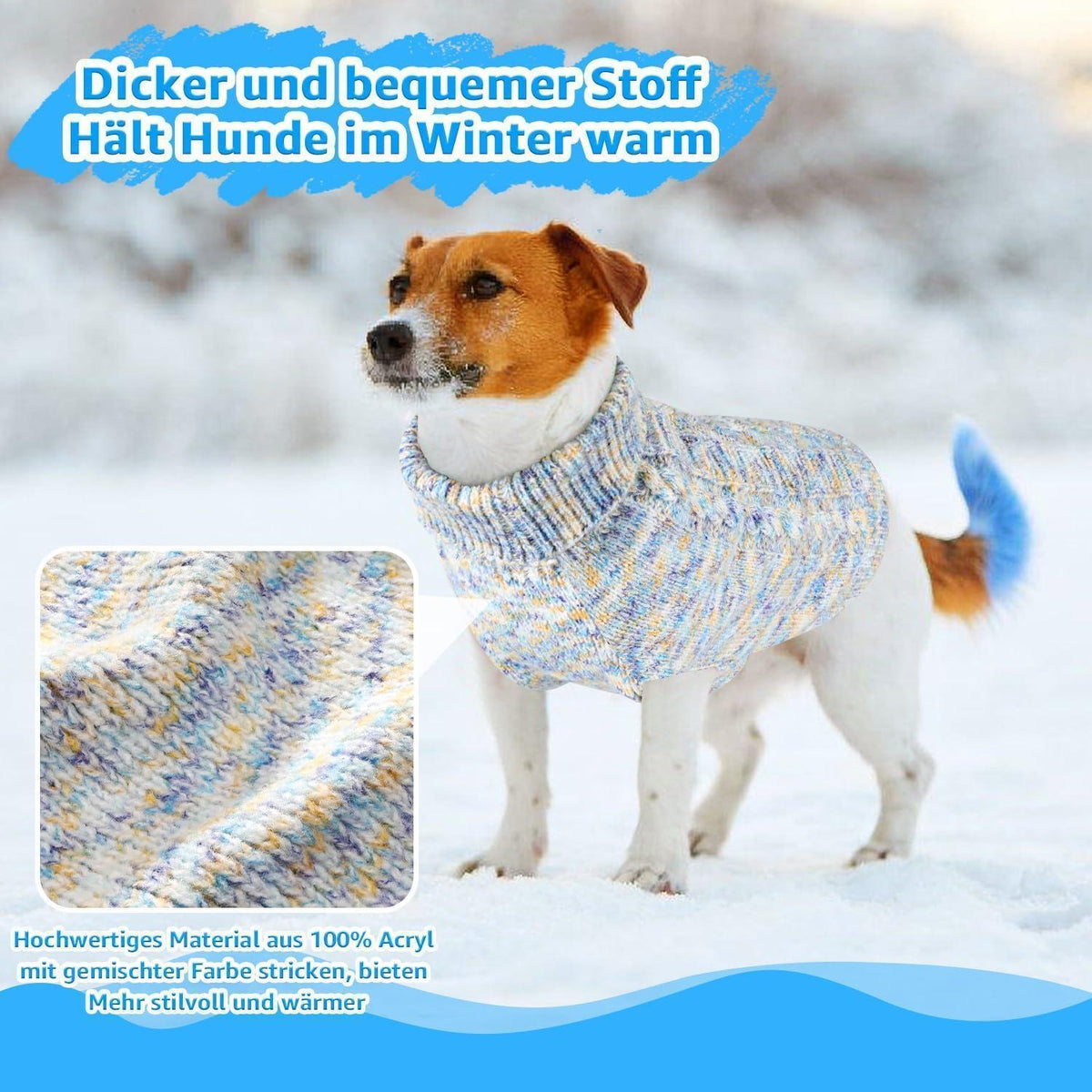 Hundepullover Rollkragen – Warm & Bequem für Kleine & Mittelgroße Hunde