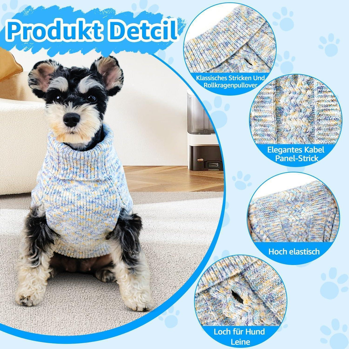 Hundepullover Rollkragen – Warm & Bequem für Kleine & Mittelgroße Hunde