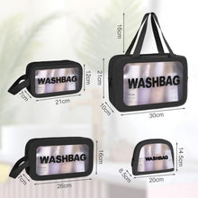 Transparente Kosmetiktasche Set, 4-teilig, PVC PU