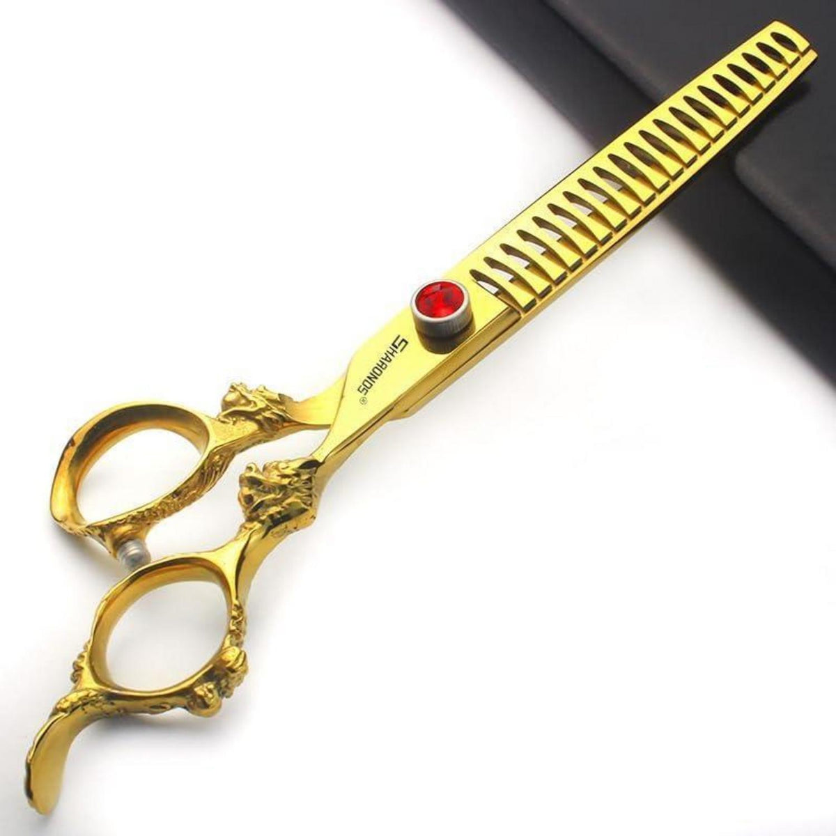 Professionelle Haarschere Set mit Saphir & Ausdünnschere