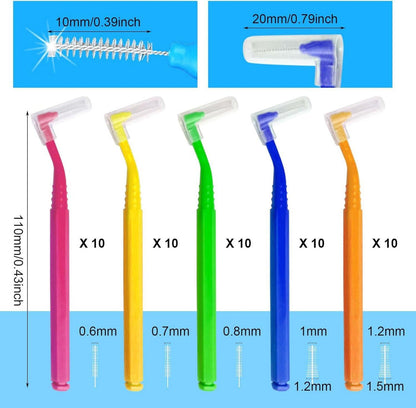 50 Interdentalbürsten für Zähne und