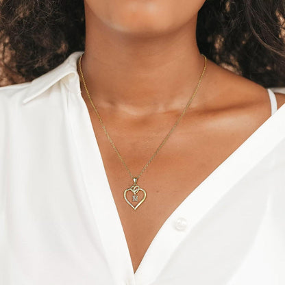 TINGN Herz Kette Damen 14K Gold Zirkonia Halskette Valentinstag Geschenke