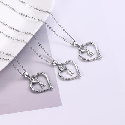 Valentinstag Geschenke für Frauen - Herz Kette 14K Gold Zirkonia