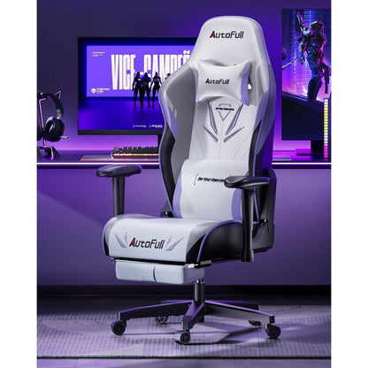 AutoFull Gaming Stuhl mit breiterem Sitzkissen