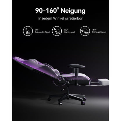AutoFull Gaming Stuhl mit breiterem Sitzkissen