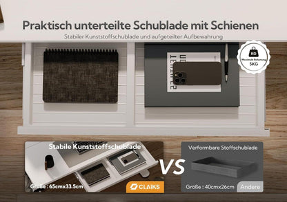 Höhenverstellbarer Schreibtisch 120x60 cm mit