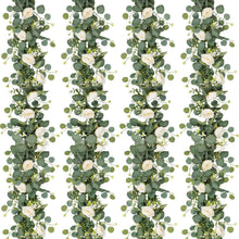 Weiße Eukalyptus Girlande Hochzeit Deko 180cm (4er Set)