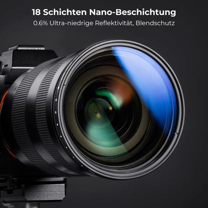 67mm Variabler ND Filter K&F Concept Nano K-Serie ND2-ND2000
