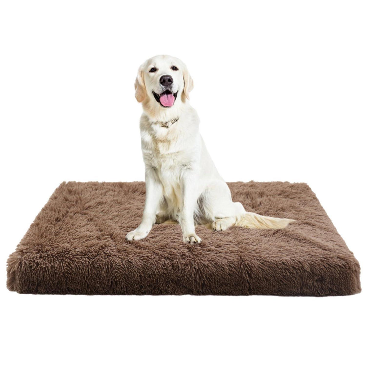 Flauschiges Hundebett 120x80x10cm – Orthopädisches Hundesofa Braun