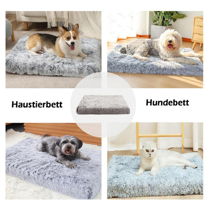 Flauschiges Hundebett 120x80x10cm – Orthopädisches Hundesofa Braun
