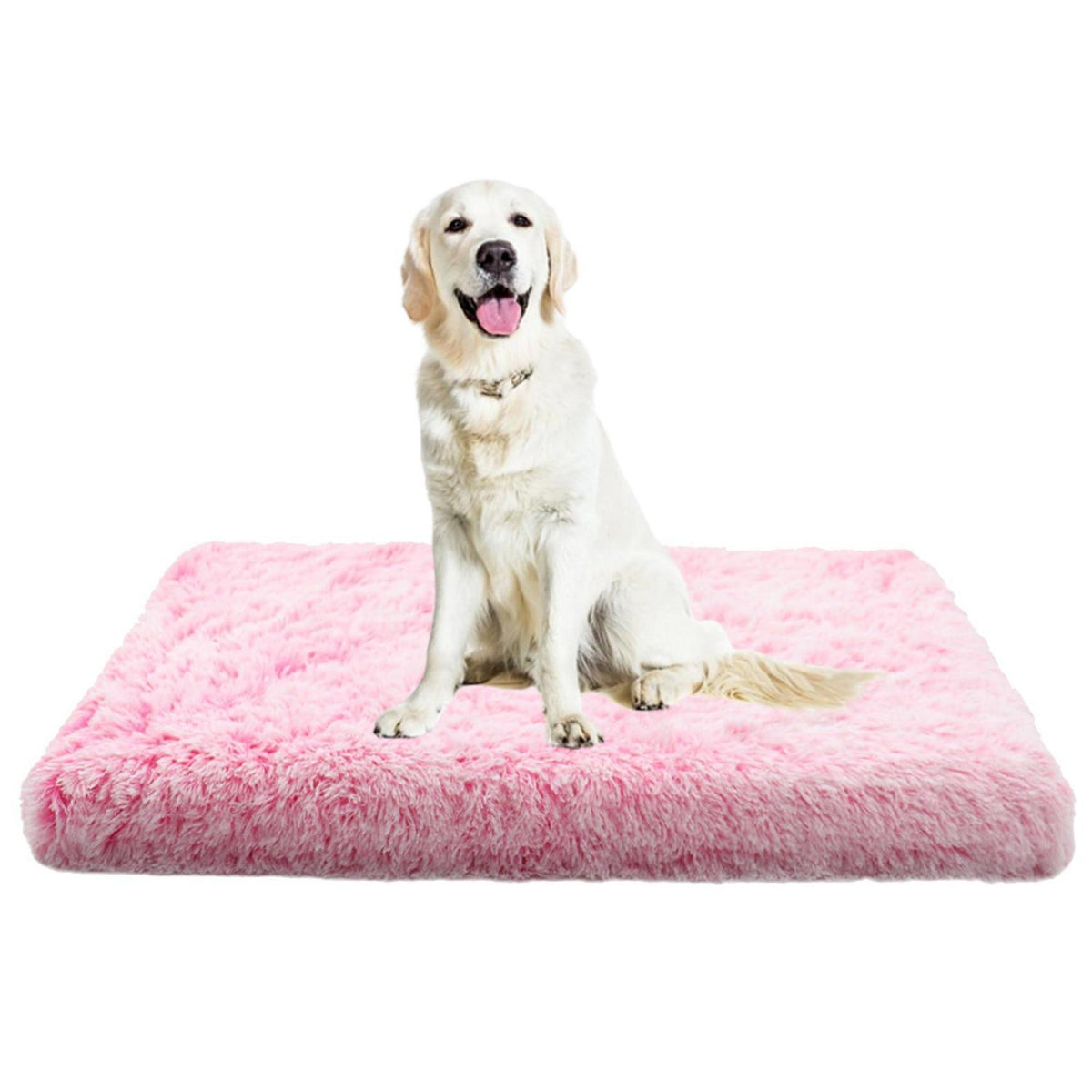 Flauschiges Hundebett 120x80x10cm – Orthopädisches Hundesofa Rosa