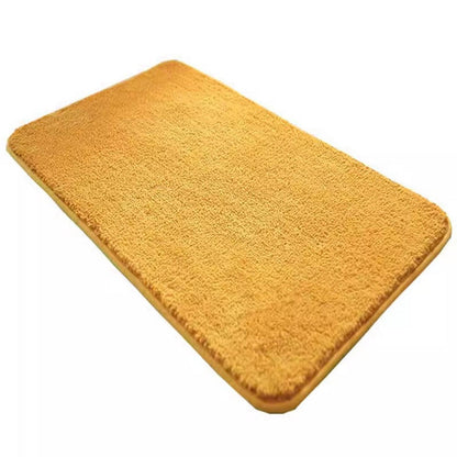 Rutschfester Badteppich Flauschig Gelb 100x150 cm