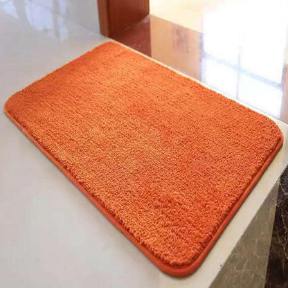 Rutschfester Badteppich Flauschig Orange 120x160 cm