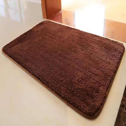 Rutschfester Badezimmerteppich Braun, Flauschig & Wasserabsorbierend 110x180cm