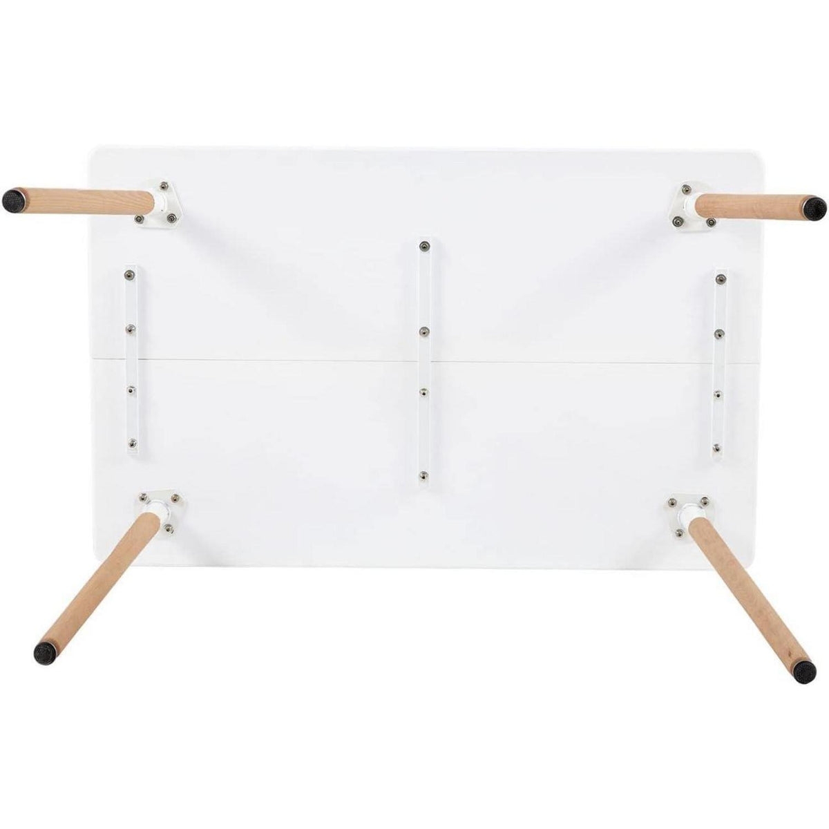 Weißer Esstisch mit 6 Stühlen – 110cm Essgruppe für Küche/Wohnzimmer