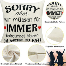 Sunia Kissenbezüge 45x45 cm Beste Freundin Geschenk BFF Sofa