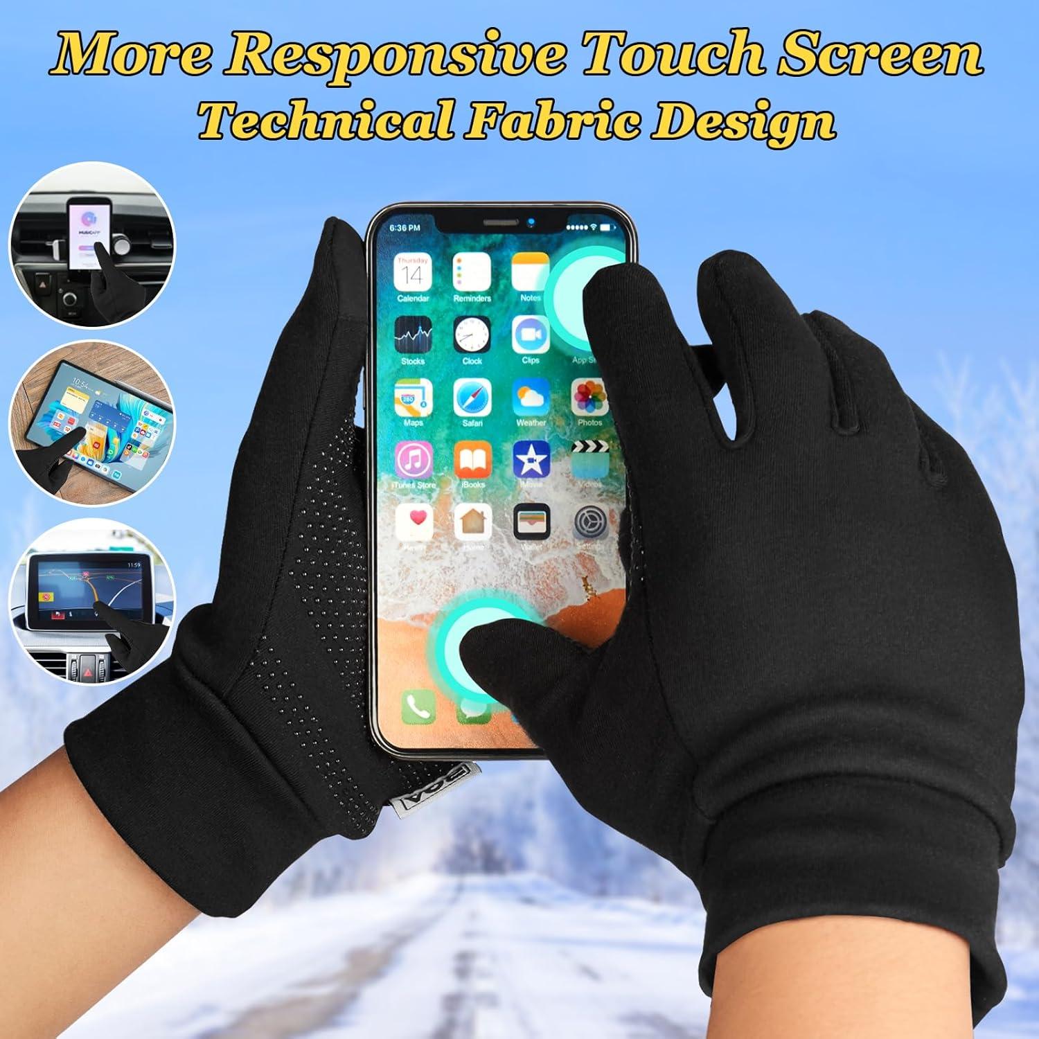 BQA Touchscreen Winterhandschuhe Herren Damen Laufen Radfahren
