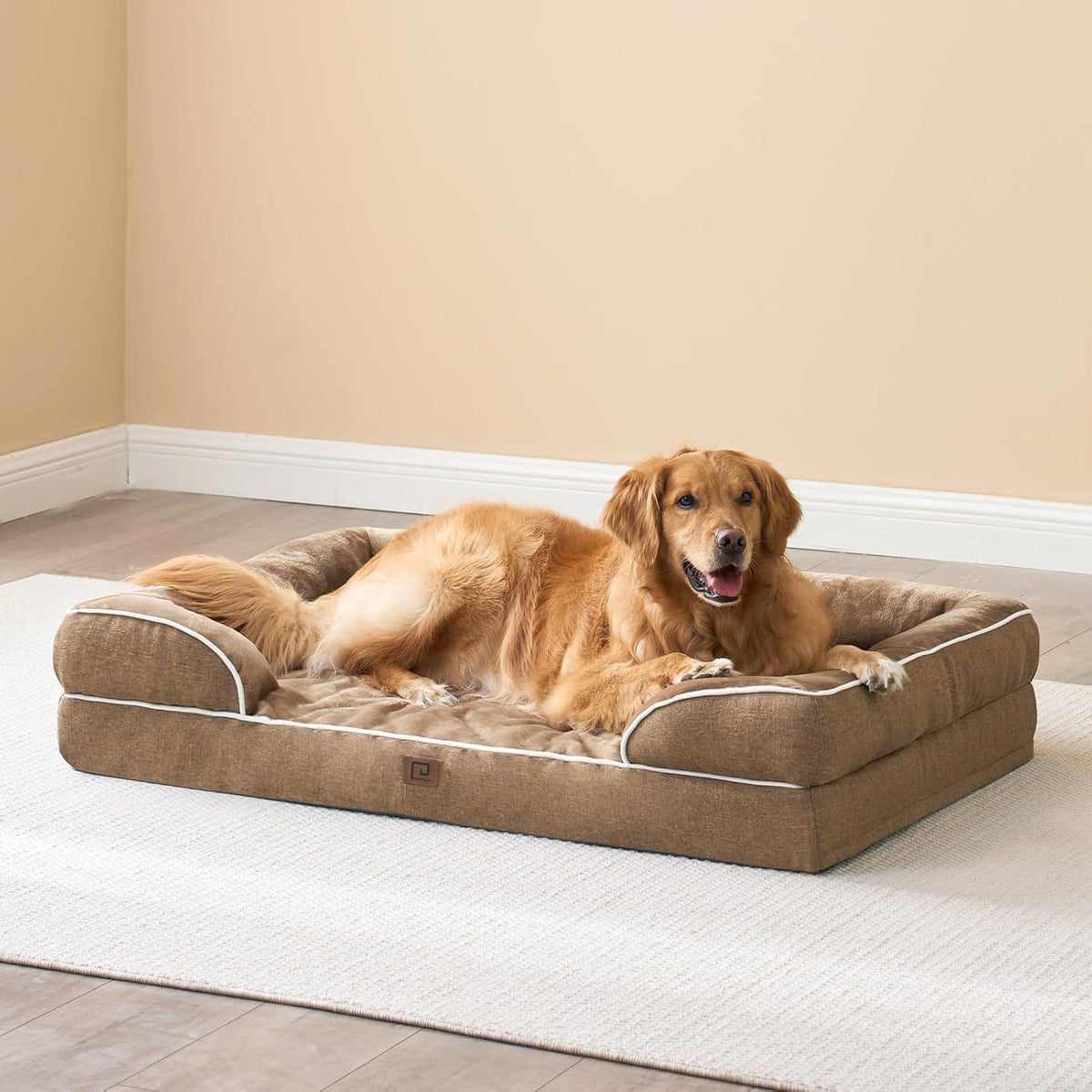 Orthopädisches Hundebett XXL mit Memory Foam, waschbar, wasserdicht