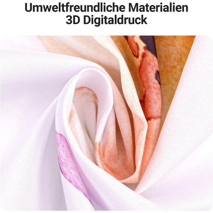 Duschvorhang Blumenmuster 240x200cm Wasserabweisend