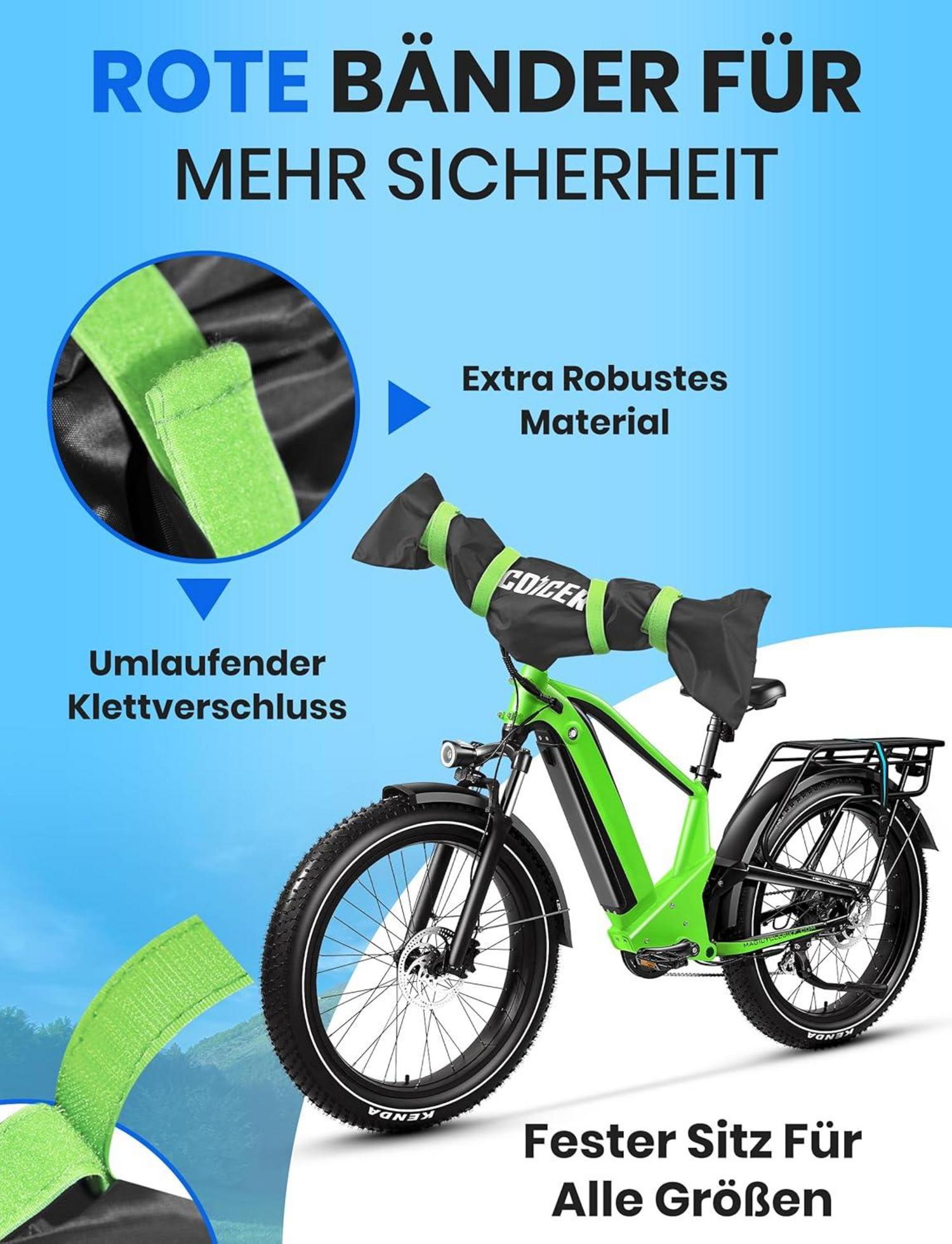 Lenkerschutzhülle Ebike wasserfest staubgeschützt für Heckträger
