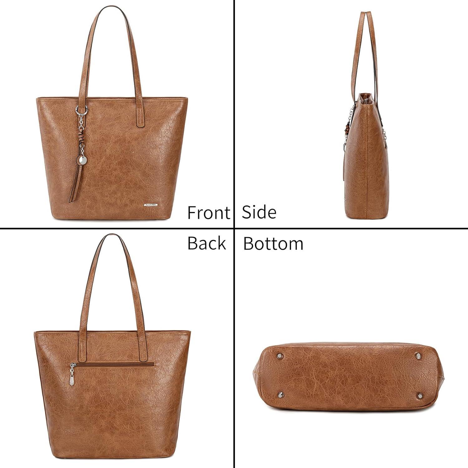 Große Handtasche Damen Shopper 13-Zoll Laptop Patchwork-Design Stabil