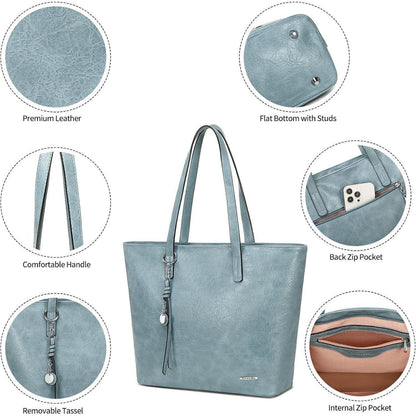 Elegante Damen Handtasche groß für Büro Schule Einkauf