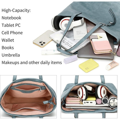 Elegante Damen Handtasche groß für Büro Schule Einkauf