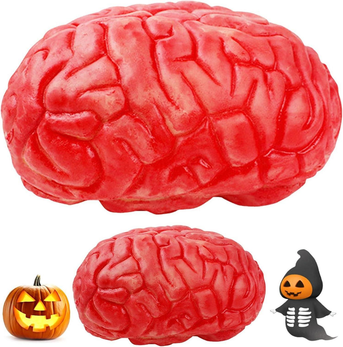 Blutiges Gehirn Halloween Party Dekoration 2 Stück