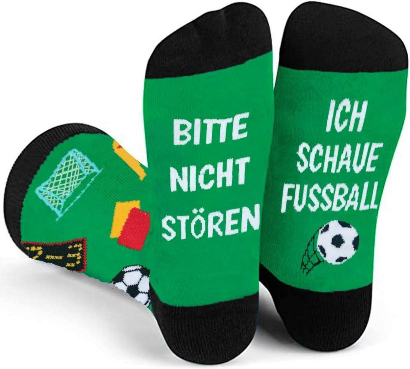 Lustige Fußballsocken mit Spruch für Männer Teenager zum Geburtstag