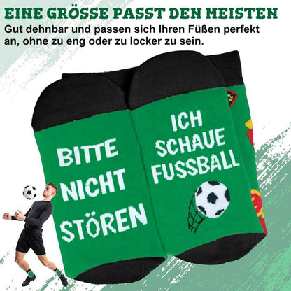 Lustige Fußballsocken mit Spruch für Männer Teenager zum Geburtstag