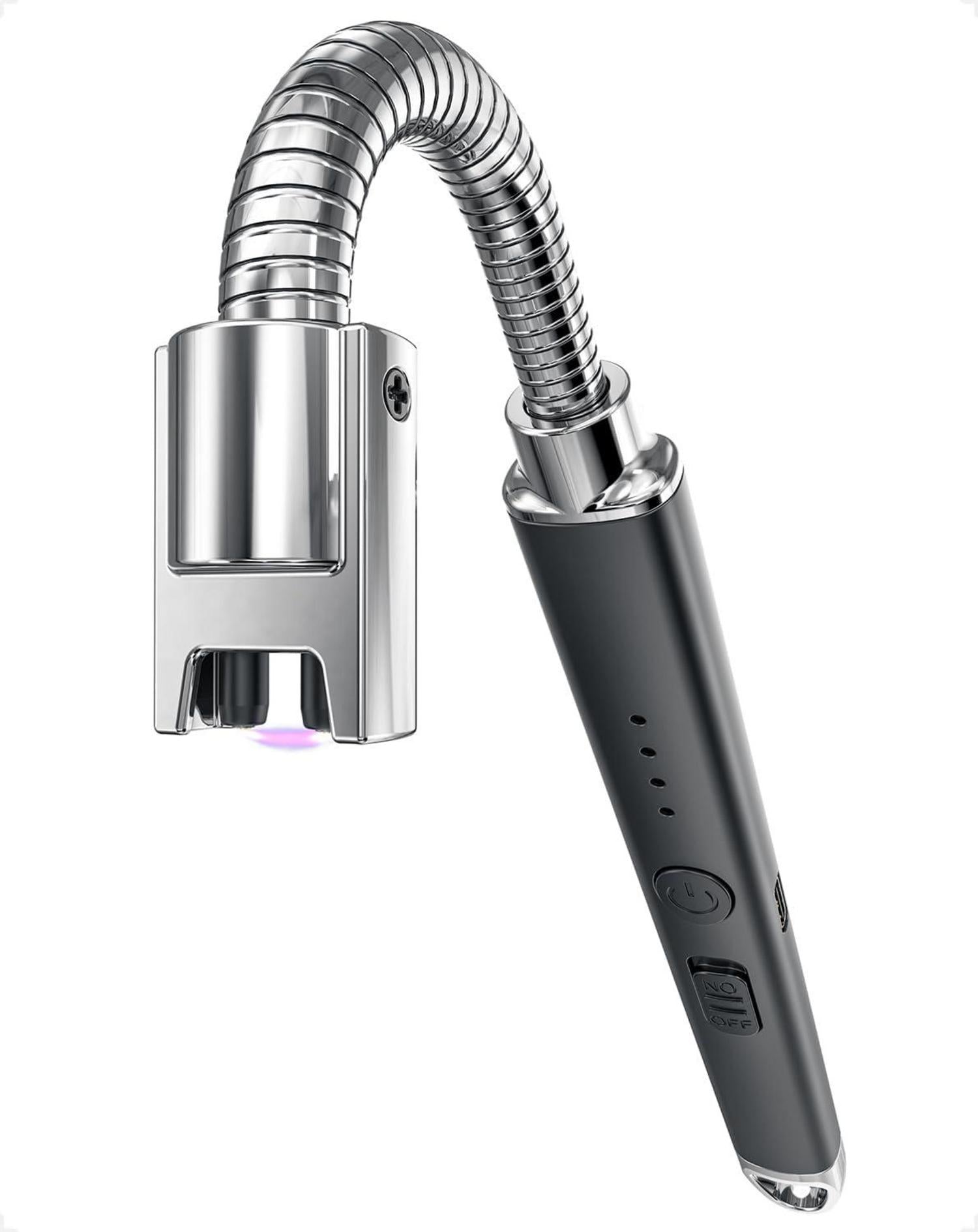 USB Stabfeuerzeug Lichtbogen, Lang, Aufladbar, Winddicht