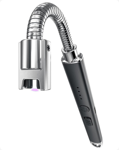 USB Stabfeuerzeug Lichtbogen, Lang, Aufladbar, Winddicht