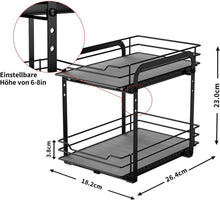Ausziehbares Gewürzregal Schrank Organizer 2 Etagen Küche