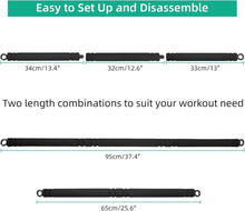 Topfinder Tragbare Pilates Bar Resistance Bands Stange