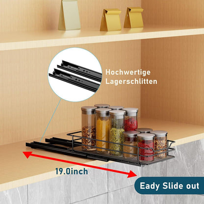 Gewürzregal Ausziehbar Metall - Schrank Organizer Küche