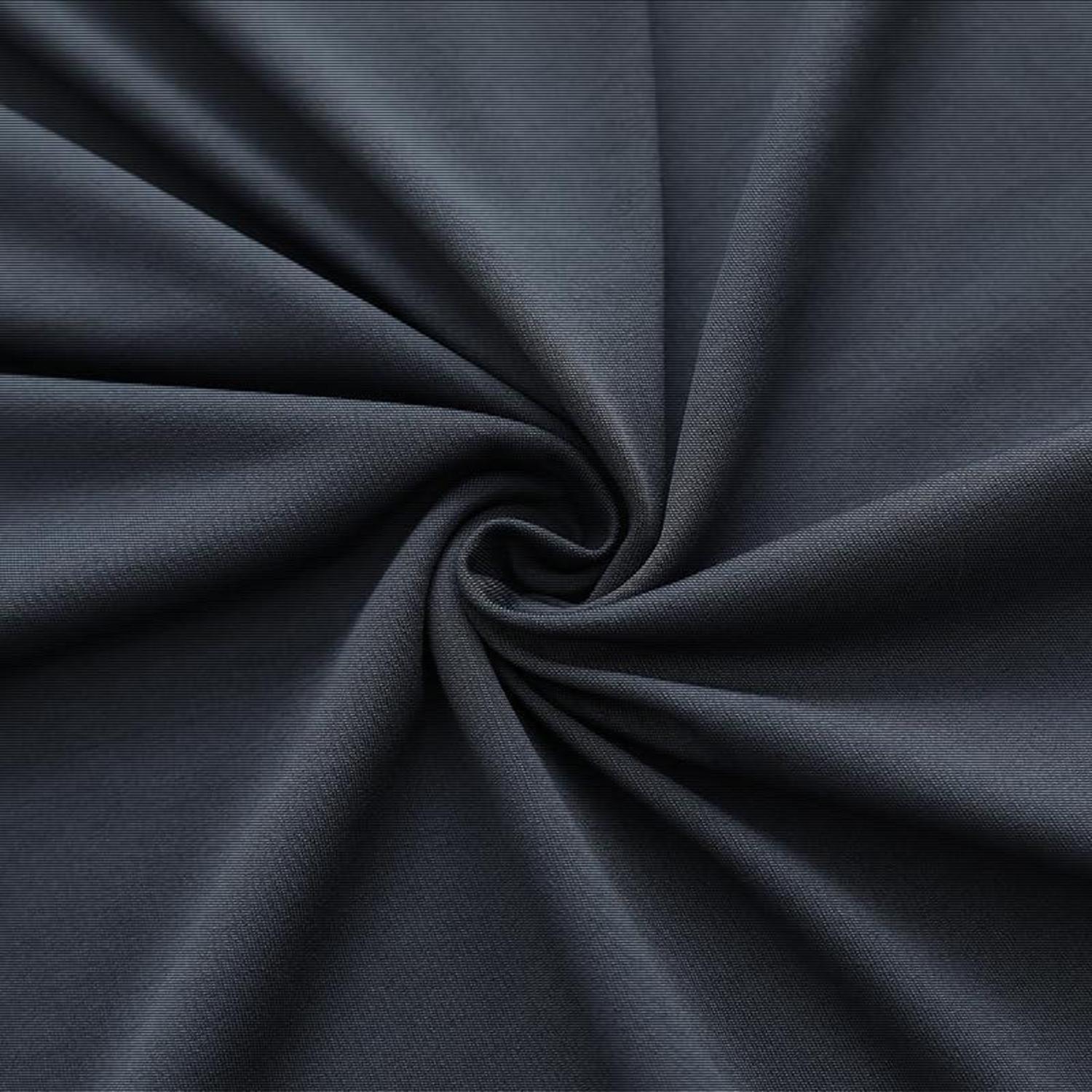 Stehtischhusse 2er Set Stretch Schwarz Ø80-85 x 110 cm