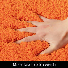 Badematte orange, weich & rutschfest 60x90 cm