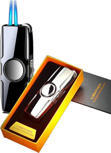 Windproof Butan Jet Flamme Feuerzeug für BBQ Camping Männer Geschenk
