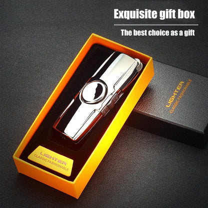 Kaufland 2er Set Fackel Feuerzeug Butan Windproof Nachfüllbar Jet Flame mit Geschenkbox