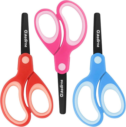 Linkshänder Kinderschere 3er Set mit stumpfer
