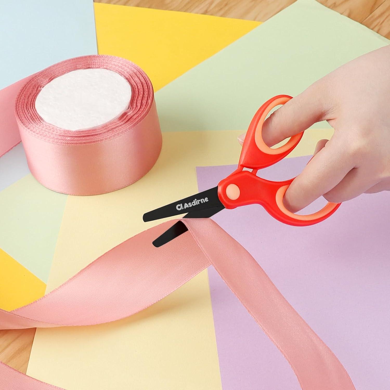 Kinderscheren Set für Linkshänder, Sicherheitschere mit stumpfer