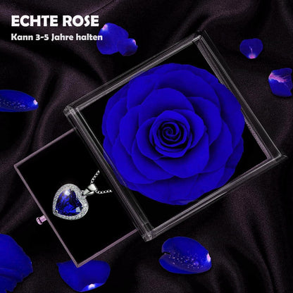Ewige Rose Kette 925 Silber Birthstone Halskette Mama